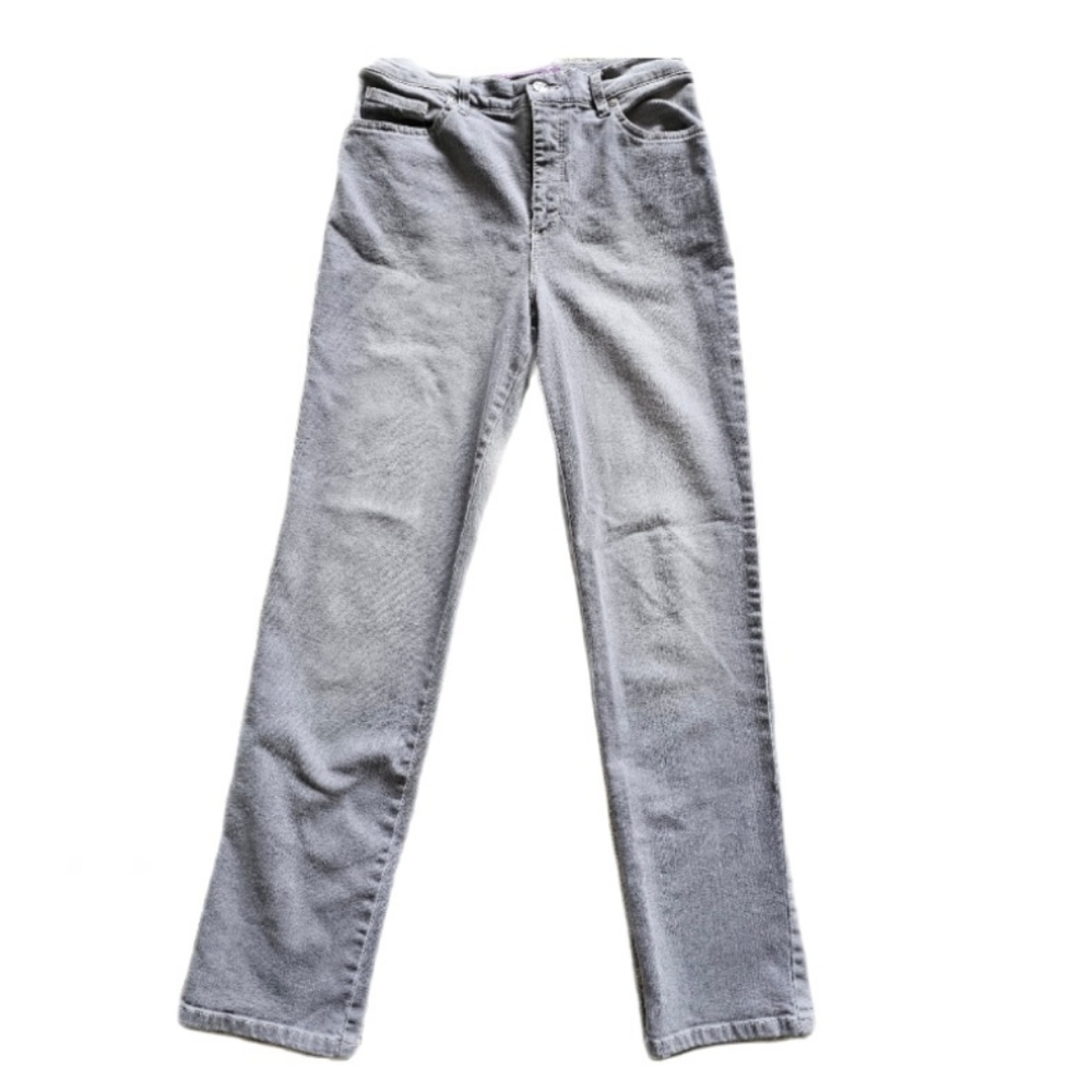 Gloria Vanderbilt Denim Amanda Straight Leg Jean Light Gray size 6